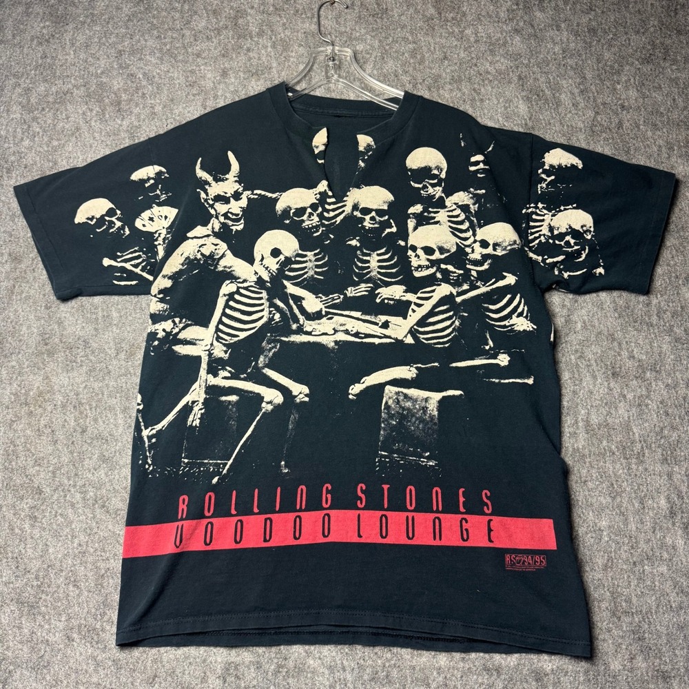 Vintage Rolling Stones Voodoo Lounge World Tour 94/95 All Over Print T Shirt